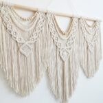 Large Macrame Wall Hanging with Beads