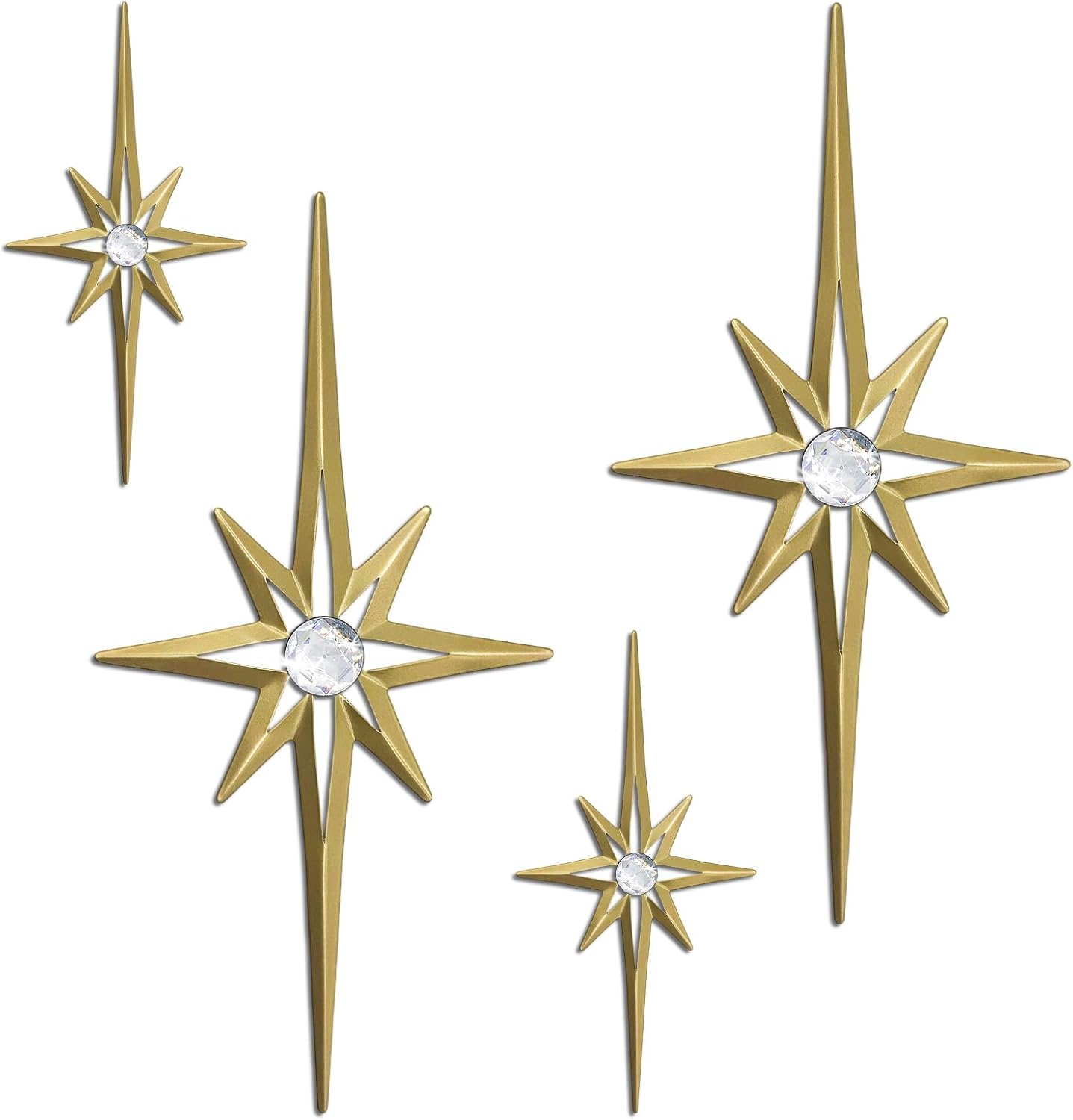 Four-Piece Starburst Wall Sculpture Set Four-Piece Starburst Wall Sculpture Set