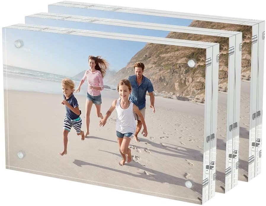Multi-Size Acrylic Magnetic Photo Frame Set