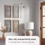 Four-Piece Floral Framed Wall Art Set