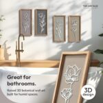 Four-Piece Floral Framed Wall Art Set