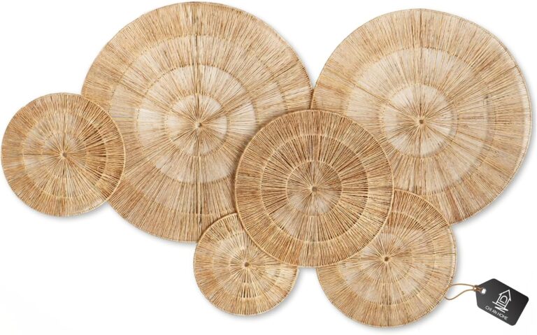 Six-Piece Woven Jute Wall Decor Set