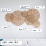 Six-Piece Woven Jute Wall Decor Set