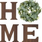 Rustic Wood Eucalyptus Home Sign