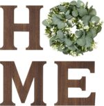 Rustic Wood Eucalyptus Home Sign