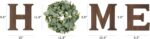 Rustic Wood Eucalyptus Home Sign