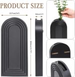 Two-Piece Arched Wooden Wall Vase Set