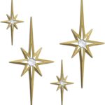 Four-Piece Starburst Wall Sculpture Set