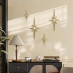 Four-Piece Starburst Wall Sculpture Set