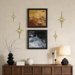 Four-Piece Starburst Wall Sculpture Set