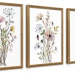 Three-Piece Floral Canvas Art Set