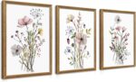 Three-Piece Floral Canvas Art Set