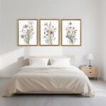 Three-Piece Floral Canvas Art Set